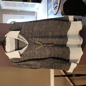 Nwot two-fer grey sweater